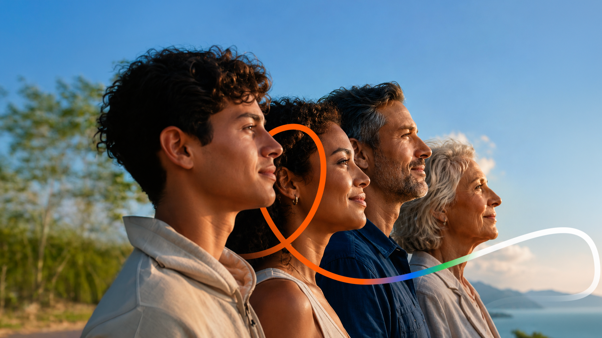 Pessoas de diferentes gerações